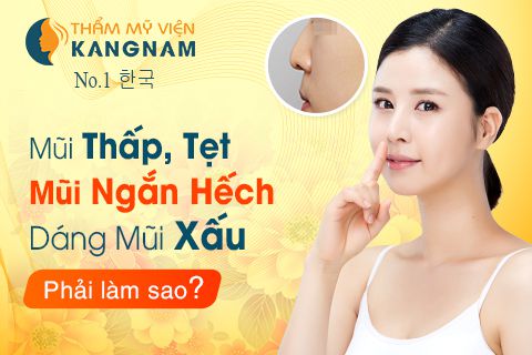 Mũi thấp tẹt, sống mũi ngắn hếch: Chỉ định bác sĩ thẩm mỹ?